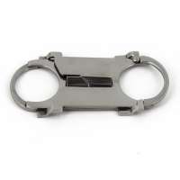 Wholesale high quality Stainless steel double V blade cigar cutter free custom logo