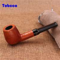 China Supplier Smooth Surface Redwood Wood Smoking Pipe Tool Wooden Smoke Tobacco Cigarette Pipes Accessories