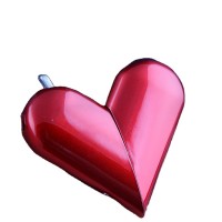 New yanzhen metal peach heart folding lighter heart-shaped love lighter personality creative gift gas lighter wholesale