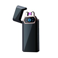 2019 yiwu yanzhen creative men's wind proof touch induction USBdual  arc lighter wholesale gift  1906