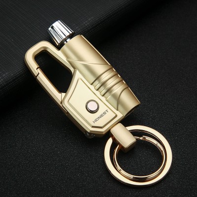 2020 yanzhen multi-functional match oil ighter key  chain kerosene lighter personalized windproof portable wholesale