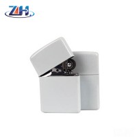 High quality wholesale oil filled white metal blank sublimation lighter