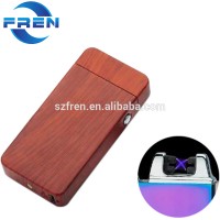 FR-606 Redwood Double Arc Rechargeable USB Lighter From China USB Arc Lighter OEM Factory Fren Company