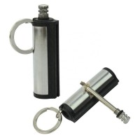 Water Match Flint Fire Lighter Kerosene Oil Gas Keychain Camping Survival Tool