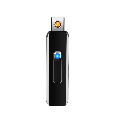 yiwu  yanzhen creative windproof hidden push up and down  double side rechargeable usb lighter custom logo lighter wholesale 709