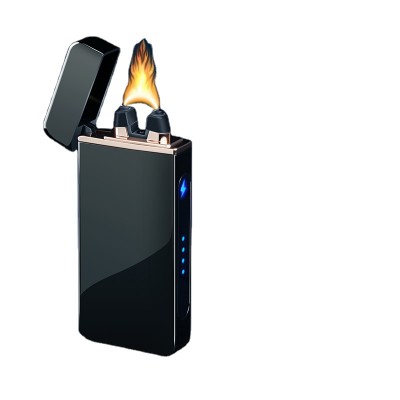 2020 yanzhen factory high power high flame USB charging electric quantity display electric arc lighter cigar lighter 1908